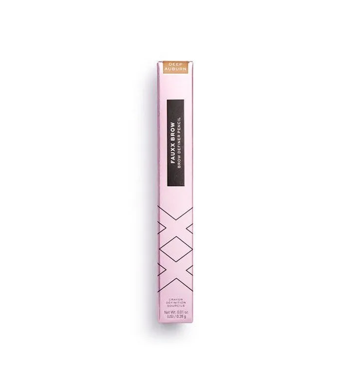 XX Revolution - Lápiz de cejas Fauxx Brow - Deep Auburn