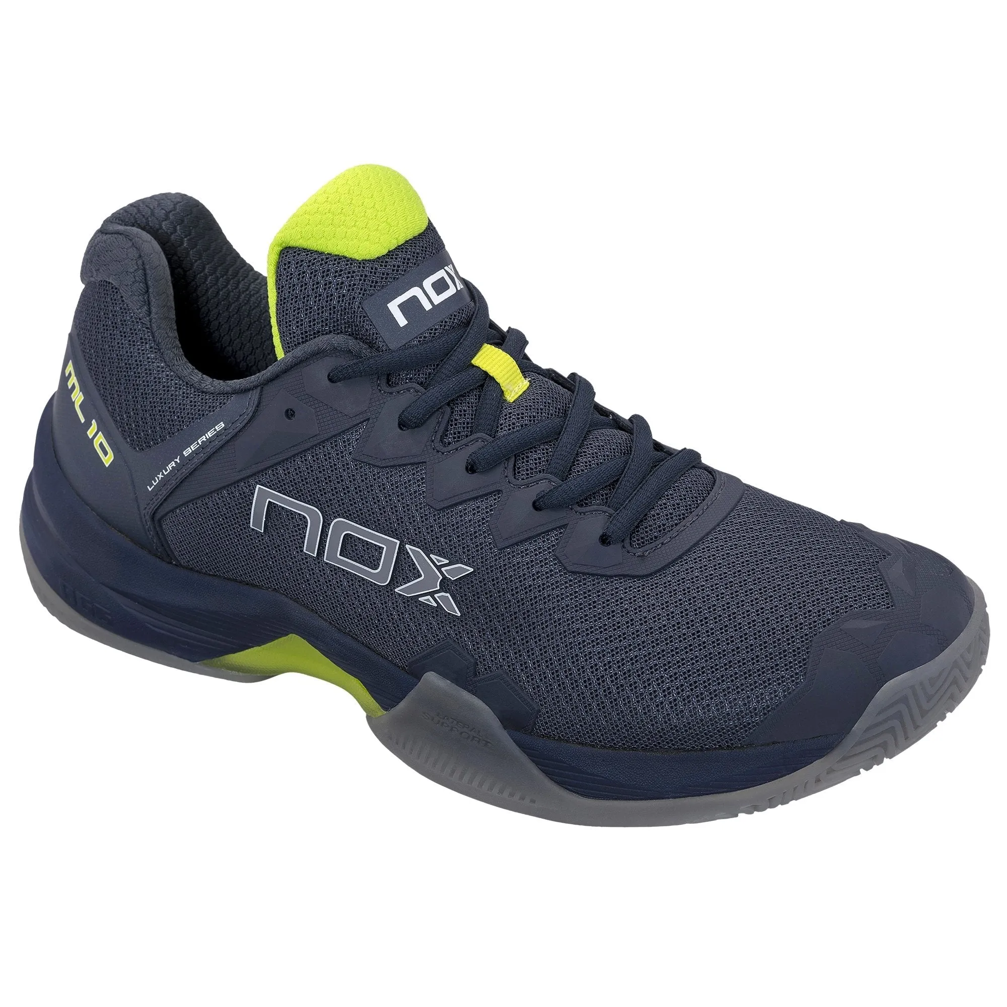 Zapatillas de Pádel NOX ML10 HEXA Azul Marino y Lima Neón